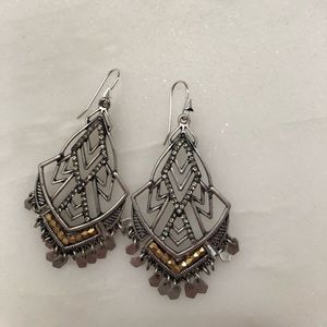 Stella & Dot Mixed Metallic Earrings